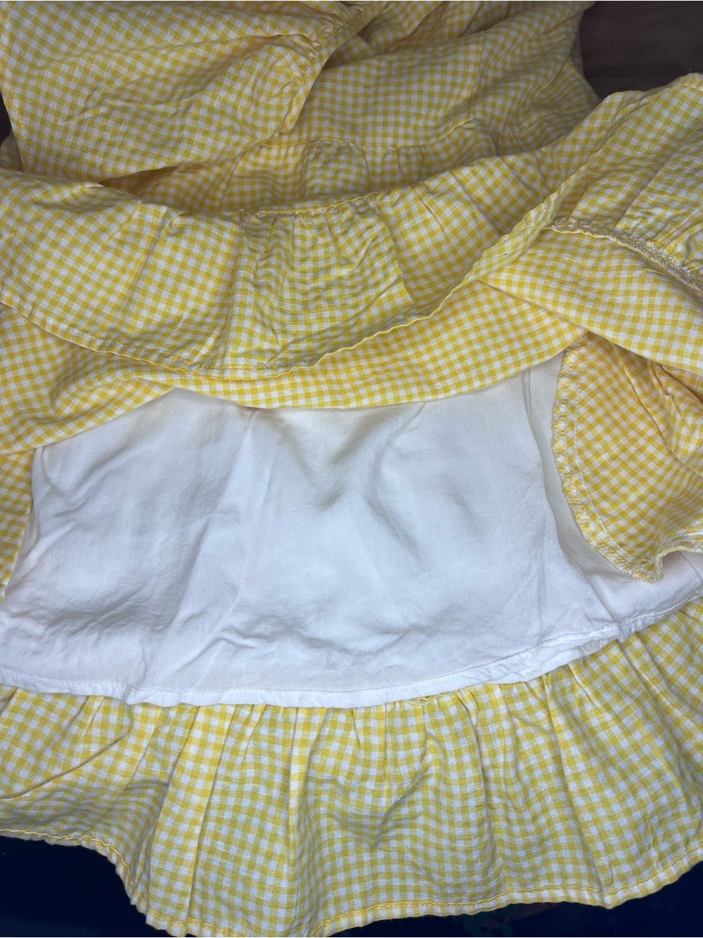 Gingham One-Shoulder Ruffle Short Dress - Picture 4 of 7